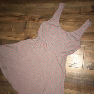 🌷Gray striped skater dress 🌷